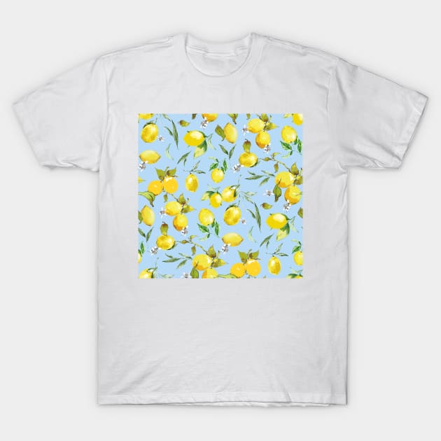 watercolor lemons 10 T-Shirt by B&K